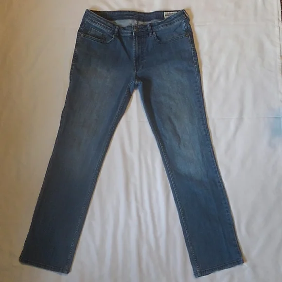 Buffalo David Bitton Jackson-X Straight Leg Denim Blue Jeans 34 X 34 - Picture 1 of 8